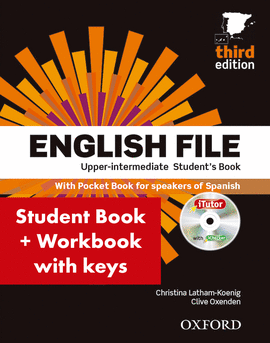 ENGLISH FILE UPPER-INTERMEDIATE: STUDENT'S BOOK WORK BOOK WITH KEY PACK (3RD EDI