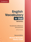 ENGLISH VOCABULARY IN USE ELEMENTARY EDITION WITHOUT ANSWERS 2ND EDITION
