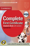 COMPLETE FIRST CERTIFICATE STUDENTS BOOK WITH ASNWES