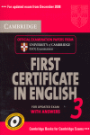 CAMBRIDGE FIRST CERTIFICATE IN ENGLISH 3 FOR UPDATED EXAM STUDENT'S BOOK WITH AN