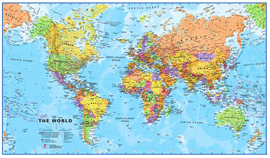 EL MUNDO FSICO-POLTICO (59X100) CASTELLANO 1:40.000.000