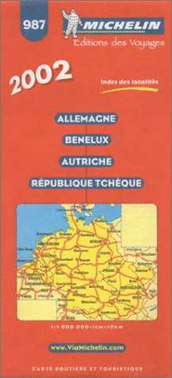 ALEMANIA/BENELUX/AUSTRIA/REPUBLICA CHECA -MICHELIN 987 2002