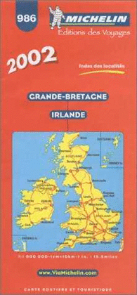 GRAN BRETAA/IRLANDA -MICHELIN 986 2002