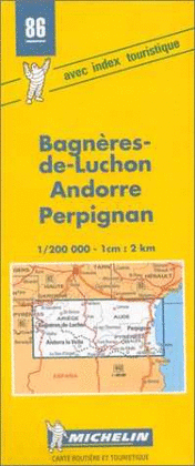 MAPA LUCHON, ANDORRA, PERPIAN (1/200000)