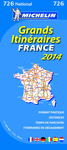FRANCE GRANDS ITINERARIES 726  *MAPA MICHELIN 2014*