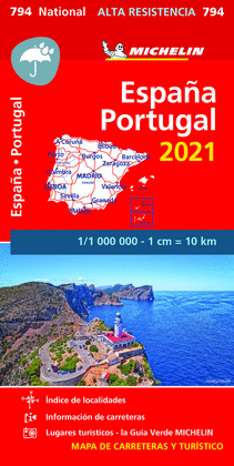 MAPA ESPAÑA - PORTUGAL  ALTA RESIST 2021