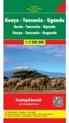 MAPA KENIA TANZANIA UGANDA  1: 2.000.000