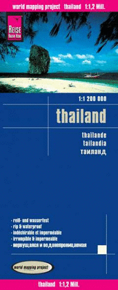 THAILAND  *MAPA REISE   1 : 1 200 000 TAILANDIA