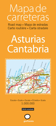 MAPA DE CARRETERAS ASTURIAS - CANTABRIA