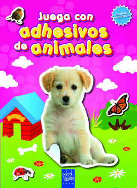 JUEGA CON ADHESIVOS DE ANIMALES 1 (ROSA)