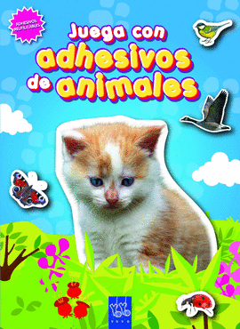 JUEGA CON ADHESIVOS DE ANIMALES 2 (AZUL)