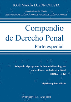 COMPENDIO DE DERECHO PENAL. PARTE ESPECIAL