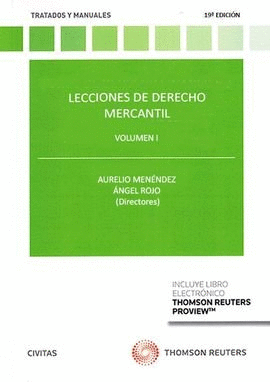 LECCIONES DE DERECHO MERCANTIL VOLUMEN I (PAPEL + E-BOOK)