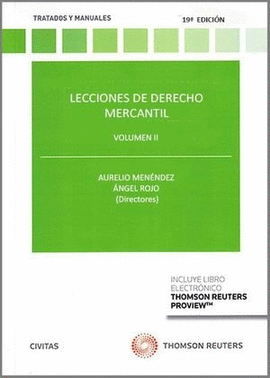 LECCIONES DE DERECHO MERCANTIL VOLUMEN II (PAPEL + E-BOOK)