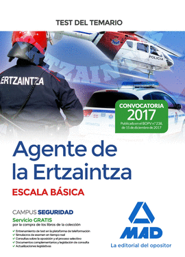 AGENTE DE LA ERTZAINTZA ESCALA BSICA. TEST