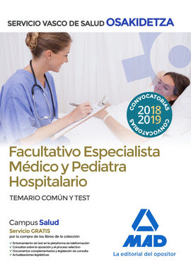 FACULTATIVOS ESPECIALISTAS MDICO Y PEDIATRA HOSPITALARIOS DE OSAKIDETZA