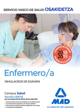 ENFERMERO/A -SIMULACROS DE EXAMEN (OSAKIDETZA)