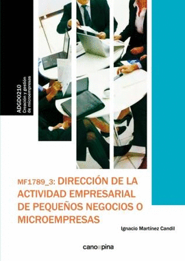 DIRECCION DE LA ACTIVIDAD EMPRESARIAL DE PEQUEOS NEGOCIOS