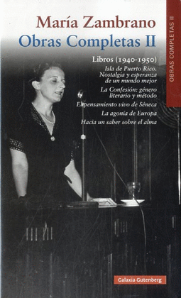 LIBROS (1940-1950) MARIA ZAMBRANO