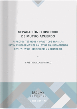 SEPARACIN O DIVORCIO DE MUTUO ACUERDO