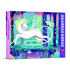 ADARBAKARRAK UNICORNIOS 100 PIEZAS. CON PUZLE. (DRAGON) EDIC. ILUSTRATUA (EUSKARA)