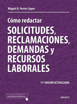 COMO REDACTAR SOLICITUDES, RECLAMACIONES, DEMANDAS Y RECURSOS LAB