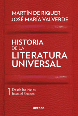 HISTORIA DE LA LITERATURA UNIVERSAL, VOL.1