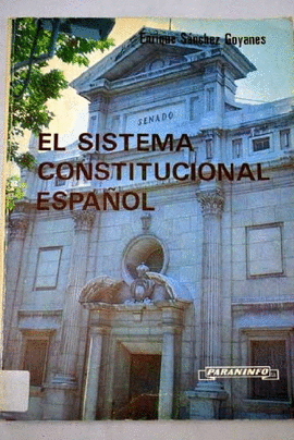 EL SISTEMA CONSTITUCIONAL ESPAOL