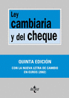 LEY CAMBIARIA Y DE CHEQU