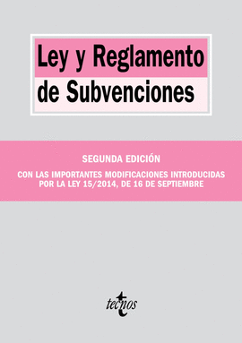 LEY Y REGLAMENTO DE SUBVENCIONES