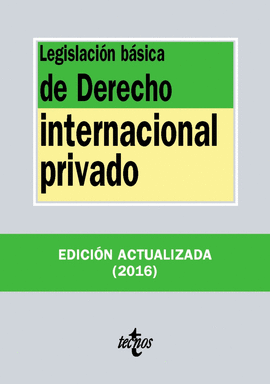 LEGISLACIN BSICA DE DERECHO INTERNACIONAL PRIVADO