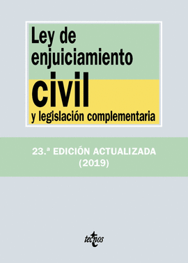 LEY DE ENJUICIAMIENTO CIVIL Y LEGISLACIN COMPLEMENTARIA