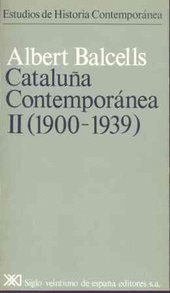 CATALUA CONTEMPORANEA II (1900-1939)