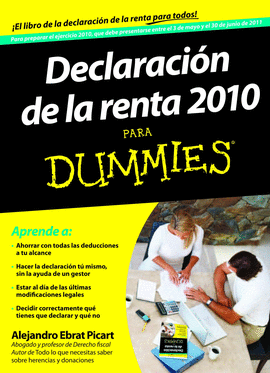 DECLARACION DE LA RENTA PARA DUMMIES