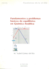 FUNDAMENTOS Y PROBLEMAS BASICOS DE EQUILIBRIOS EN QUIMICA ANALITI