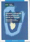 GENESIS Y SITUACION DE LA EDUCACION SOCIAL EN EUROPA