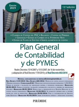 PLAN GENERAL DE CONTABILIDAD Y DE PYMES