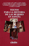 TEXTOS PARA LA HISTORIA DE LAS MUJERES EN ESPAA