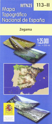 113-II. ZEGAMA MAPA TOPOGRAFICO NACIONAL ESPAA 1:25000