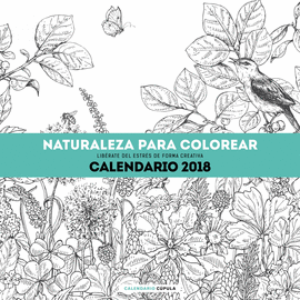 CALENDARIO NATURALEZA PARA COLOREAR 2018