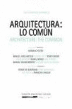 ARQUITECTURA:LO COMUN