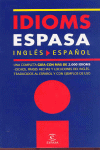 IDIOMS ESPASA INGLES-ESPAÑOL