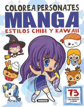 COLOREA PERSONAJES MANGA ESTILOS CHIBI Y KAWAII