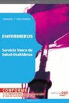 ENFERMEROS SERVICIO VASCO DE SALUD  OSAKIDETZA. TEMARIO Y TEST COMN