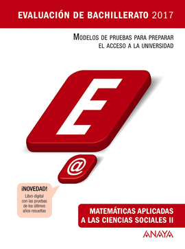 MATEMTICAS APLICADAS A LAS CIENCIAS SOCIALES II. SELECTIVIDAD 2017