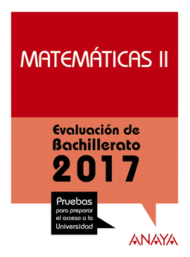 MATEMTICAS II.ACCESO UNIVERSIDAD 2017