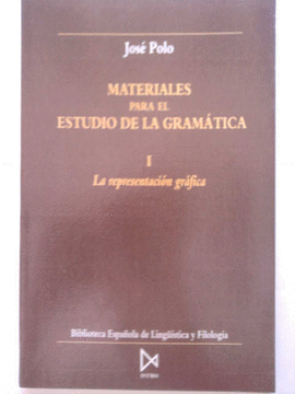 MATERIALES ESTUDIO GRAMATICA I