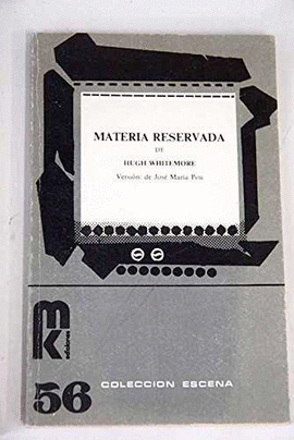 MATERIA RESERVADA -HUGH WHITEMORE