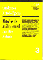 METODOS DE ANALISIS CAUSAL. (CUADERNOS METODOLOGICOS N.3)