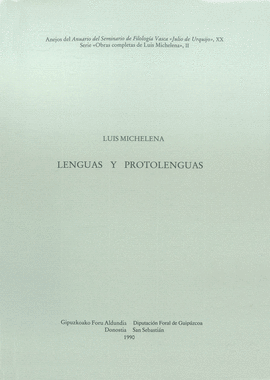 LENGUAS Y PROTOLENGUAS - ANEJOS A.SEMINARIO FILO. VASCA JULIO URQ